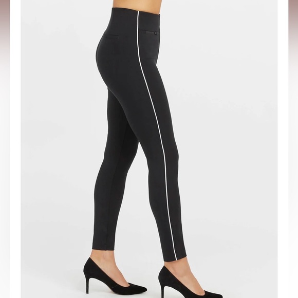 Spanx Ankle Piped Skinny Perfect Pant | Medium, Petite | Spanx Perfect Pant - Picture 1 of 10